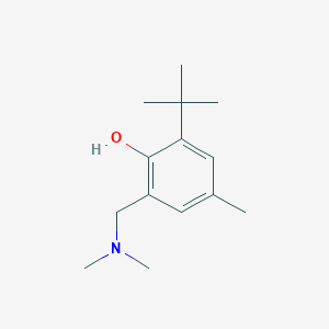 molecular formula C14H23NO B1342315 2-(tert-Butyl)-6-[(dimethylamino)methyl]-4-methylbenzenol CAS No. 4142-59-0
