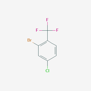 molecular formula C7H3BrClF3 B1342317 2-溴-4-氯苯三氟甲基 CAS No. 1099597-32-6