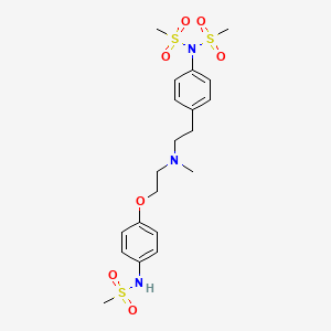 molecular formula C20H29N3O7S3 B13423227 N'-Methylsulfonyl Dofetilide 