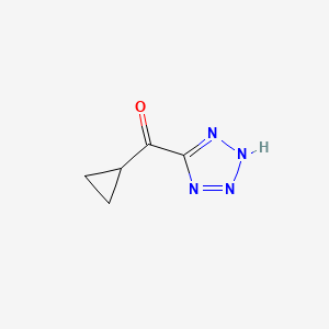 molecular formula C5H6N4O B13423231 Cyclopropyl(1H-tetrazol-5-YL)methanone 