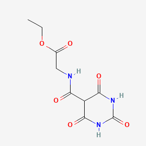 molecular formula C9H11N3O6 B13423235 Ethyl 2-[(2,4,6-trioxo-1,3-diazinane-5-carbonyl)amino]acetate 