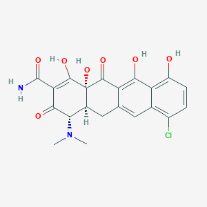 molecular formula C21H19ClN2O7 B13423243 Anhydrodemeclocycline 