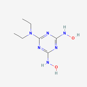 molecular formula C7H14N6O2 B13423252 N~2~,N~2~-Diethyl-N~4~,N~6~-dihydroxy-1,3,5-triazine-2,4,6-triamine CAS No. 33901-81-4