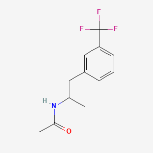molecular formula C12H14F3NO B13423262 N-(alpha-Methyl-m-trifluoromethylphenethyl)acetamide CAS No. 40552-64-5