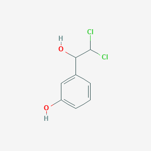 molecular formula C8H8Cl2O2 B13423288 3-(2,2-Dichloro-1-hydroxyethyl)phenol 