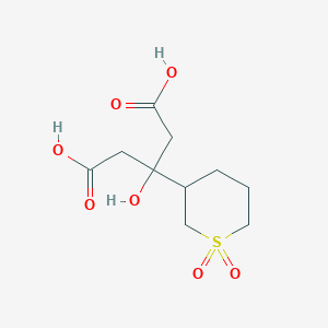 molecular formula C10H16O7S B13423310 Cycloxydim-3-hydroxy-sulfone-glutaric acid 