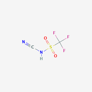 molecular formula C2HF3N2O2S B13423320 N-Cyano-trifluoromethylsulfonamide 