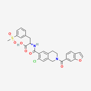 molecular formula C29H25ClN2O7S B13423328 7-Deschlorolifitegrast CAS No. 2322380-18-5