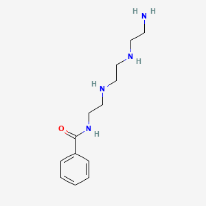 molecular formula C13H22N4O B13423330 N-(2-((2-((2-Aminoethyl)amino)ethyl)amino)ethyl]benzamide 