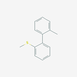 molecular formula C14H14S B13423345 2-Methyl-2'-(methylsulfanyl)-1,1'-biphenyl CAS No. 38351-01-8