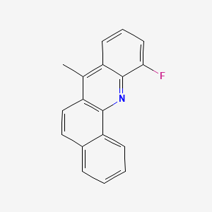 molecular formula C18H12FN B13423360 11-fluoro-7-methylbenzo[c]acridine CAS No. 439-25-8