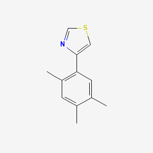 molecular formula C12H13NS B13423371 4-(2,4,5-Trimethylphenyl)-1,3-thiazole 