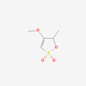 molecular formula C5H8O4S B13423445 4-Methoxy-5-methyl-5H-1,2-oxathiole 2,2-Dioxide 