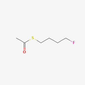 molecular formula C6H11FOS B13423477 Acetic acid, thio-, S-(4-fluorobutyl) ester CAS No. 373-11-5