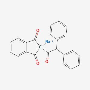 molecular formula C23H15NaO3 B13423512 Diphacinone-sodium CAS No. 42721-99-3
