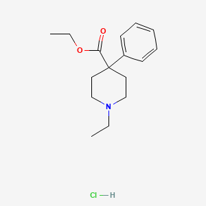 molecular formula C16H24ClNO2 B13423529 Ethyl 1-ethyl-4-phenylpiperidine-4-carboxylate hydrochloride 
