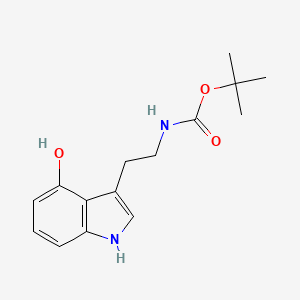 molecular formula C15H20N2O3 B13423562 tert-butylN-[2-(4-hydroxy-1H-indol-3-yl)ethyl]carbamate 