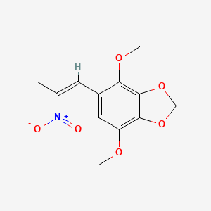 molecular formula C12H13NO6 B13423642 2-Nitro Iso-apiole 