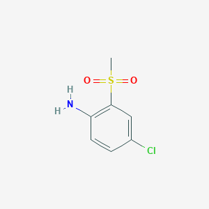 molecular formula C7H8ClNO2S B1342371 4-Chloro-2-(methylsulfonyl)aniline CAS No. 102153-42-4