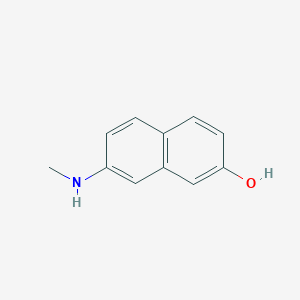 molecular formula C11H11NO B13423772 7-(Methylamino)naphthalen-2-ol CAS No. 377734-57-1