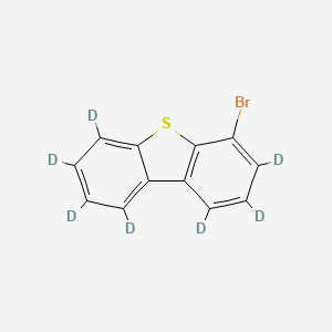 molecular formula C12H7BrS B13423779 4-Bromodibenzothiophene-D7 