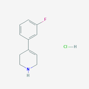 molecular formula C11H13ClFN B1342383 4-(3-Fluorophenyl)-1,2,3,6-tetrahydropyridine hydrochloride CAS No. 80120-00-9