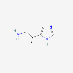 molecular formula C6H11N3 B13423839 2-(1h-Imidazol-4-yl)propan-1-amine 