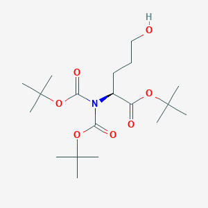 molecular formula C19H35NO7 B13423883 N,N-Diboc 1-O-t-Butyl 5-Deoxo L-Glutamic Acid 