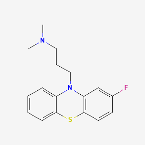 molecular formula C17H19FN2S B13423906 Phenothiazine, 10-(3-(dimethylamino)propyl)-2-fluoro- CAS No. 3937-85-7