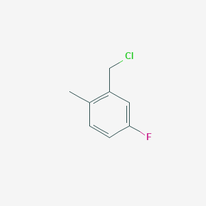 molecular formula C8H8ClF B1342394 2-(Chloromethyl)-4-fluoro-1-methylbenzene CAS No. 22062-55-1