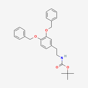 molecular formula C27H31NO4 B13423955 N-tert-butoxycarbonyl-3,4-dibenzyloxyphenylethylamine 