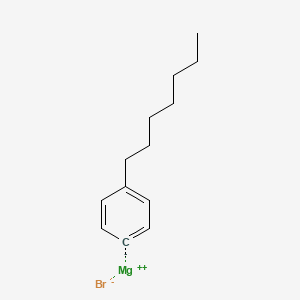 molecular formula C13H19BrMg B13423983 Magnesium;heptylbenzene;bromide 