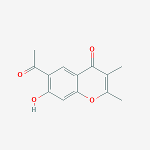 molecular formula C13H12O4 B13424023 6-Acetyl-7-hydroxy-2,3-dimethyl-chromone 