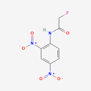 molecular formula C8H6FN3O5 B13424053 Acetanilide, 2',4'-dinitro-2-fluoro- CAS No. 23554-59-8