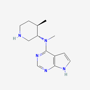 molecular formula C13H19N5 B13424117 N-Methyl-N-((3S,4R)-4-methylpiperidin-3-yl)-7H-pyrrolo[2,3-d]pyrimidin-4-amine 