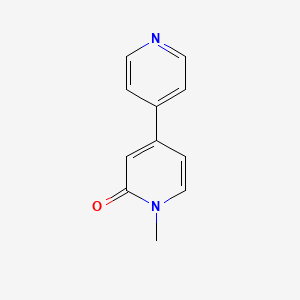 molecular formula C11H10N2O B13424185 1-Methyl-4-(4-pyridyl)-2-pyridone 