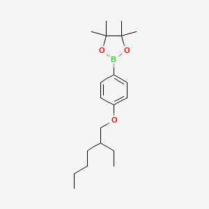 2-[4-(2-Ethyl-hexyloxy)-phenyl]-4,4,5,5-tetramethyl-[1,3,2]dioxaborolane