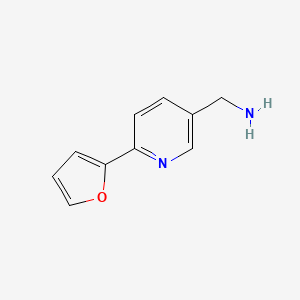B1342425 1-[6-(Furan-2-yl)pyridin-3-yl]methanamine CAS No. 441055-75-0