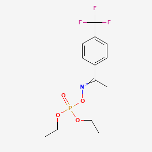 molecular formula C13H17F3NO4P B13424250 N-Diethoxyphosphoryloxy-1-[4-(trifluoromethyl)phenyl]ethanimine CAS No. 24303-23-9