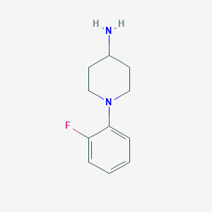 molecular formula C11H15FN2 B1342427 1-(2-Fluorophenyl)piperidin-4-amine CAS No. 494861-66-4