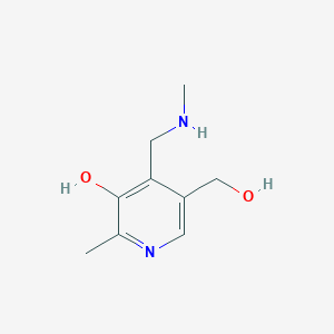 molecular formula C9H14N2O2 B1342433 3-Pyridinemethanol, 5-hydroxy-6-methyl-4-[(methylamino)methyl]- CAS No. 138907-47-8