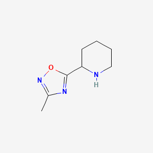 molecular formula C8H13N3O B1342435 2-(3-Methyl-1,2,4-oxadiazol-5-yl)piperidine CAS No. 343246-64-0