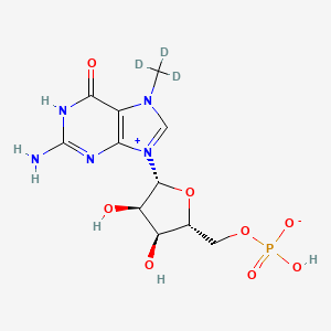 molecular formula C11H16N5O8P B13424350 7-Methylguanosine 5'-Monophosphate-d3 