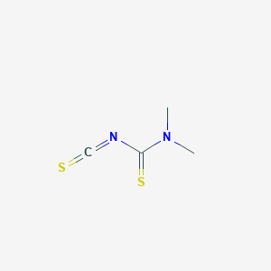 molecular formula C4H6N2S2 B13424364 N,N-Dimethylthiocarbamoyl Isothiocyanate 