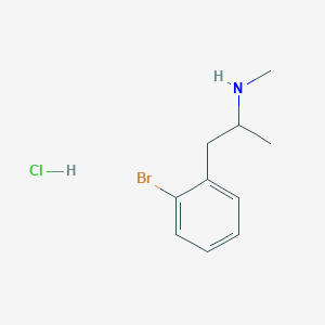 molecular formula C10H15BrClN B13424366 2-Bromomethamphetamine Hydrochloride 