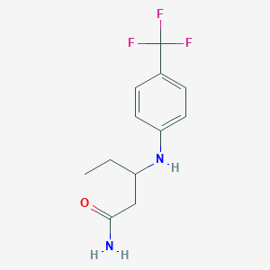 3-[4-(Trifluoromethyl)anilino]pentanamide