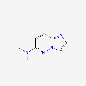 molecular formula C7H8N4 B13424408 N-methylimidazo[1,2-b]pyridazin-6-amine 
