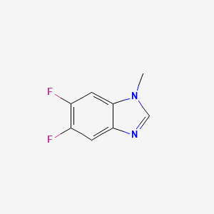 molecular formula C8H6F2N2 B13424422 5,6-Difluoro-1-methyl-1H-benzo[d]imidazole CAS No. 279231-43-5