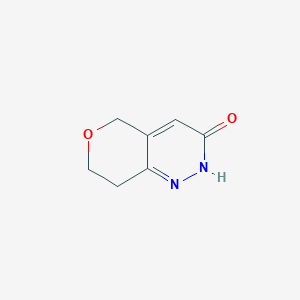 molecular formula C7H8N2O2 B1342445 7,8-Dihydro-5H-pyrano[4,3-c]pyridazin-3-ol CAS No. 1075260-60-4