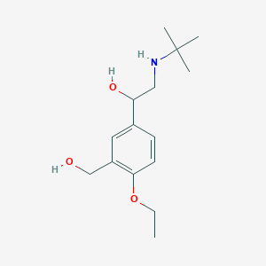 molecular formula C15H25NO3 B13424459 (+/-)-4-O-Ethyl albuterol 
